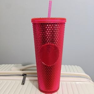 NEW Starbucks Studded Pink Tumbler